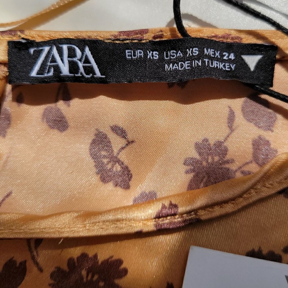 ZARA Long Sleeve Cropped Top Women Size XS - Picture 10 of 12